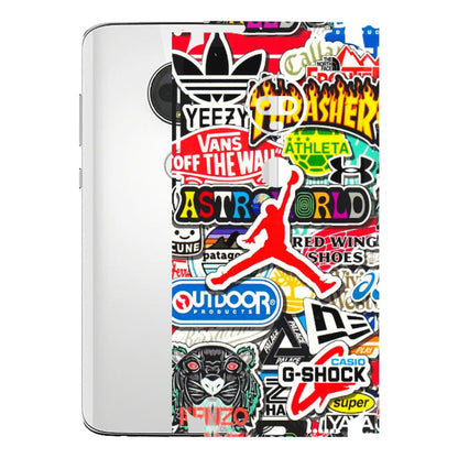 Motorola Phone Skins (All Models) - Multi Brands Sticker Graffiti - 3D Embossed Finish (L-37) Motorola Moto G7