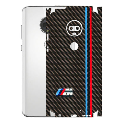 Motorola Phone Skins (All Models) - BM Carbon Fiber Feels - 3D Embossed Finish (L-38) Motorola Moto G7