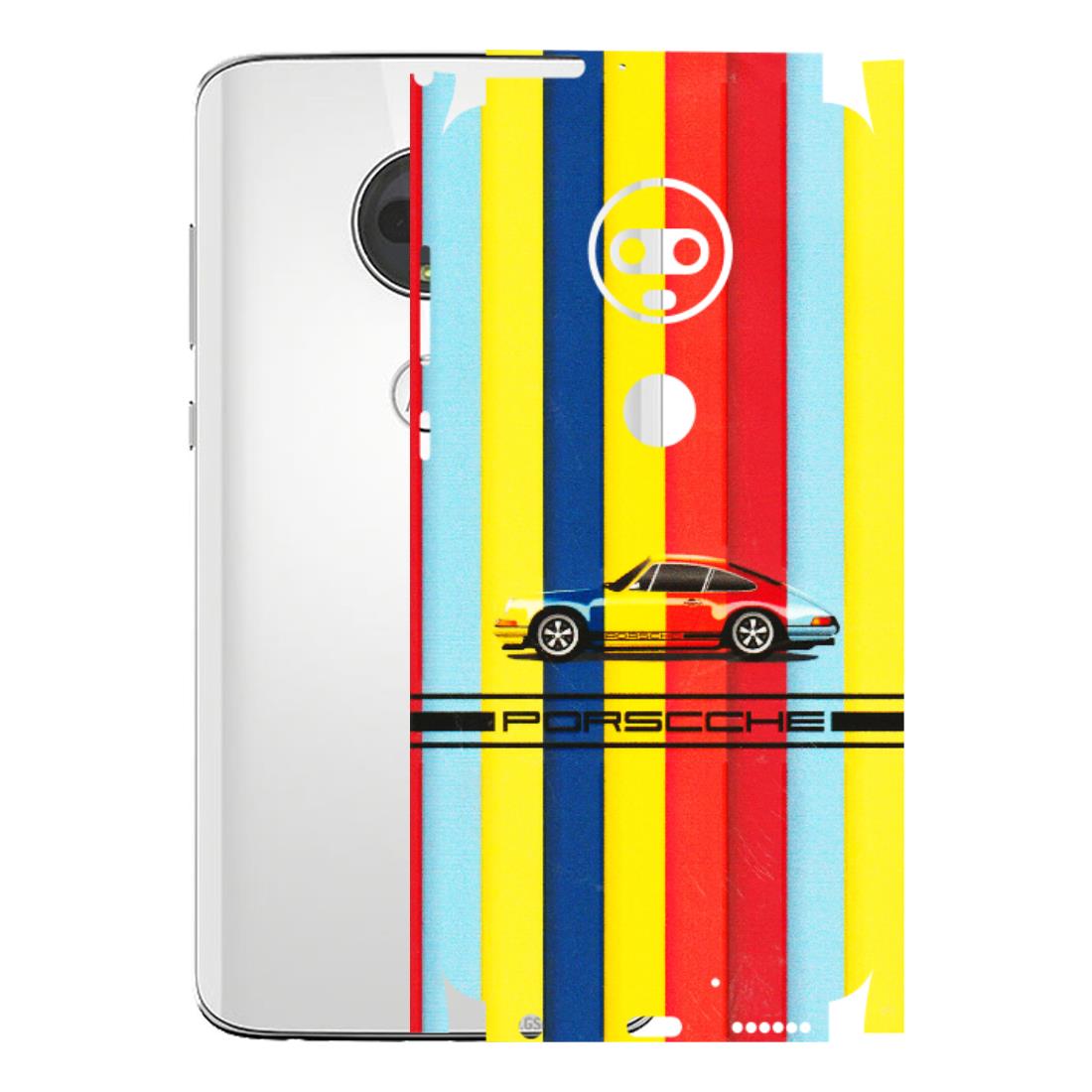Motorola Phone Skins (All Models) - Multicolour Porche - 3D Embossed Finish (L-39) Motorola Moto G7