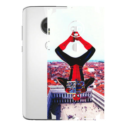 Motorola Phone Skins (All Models) - Spiderman Hanging - 3D Embossed Finish (L-53) Motorola Moto G7