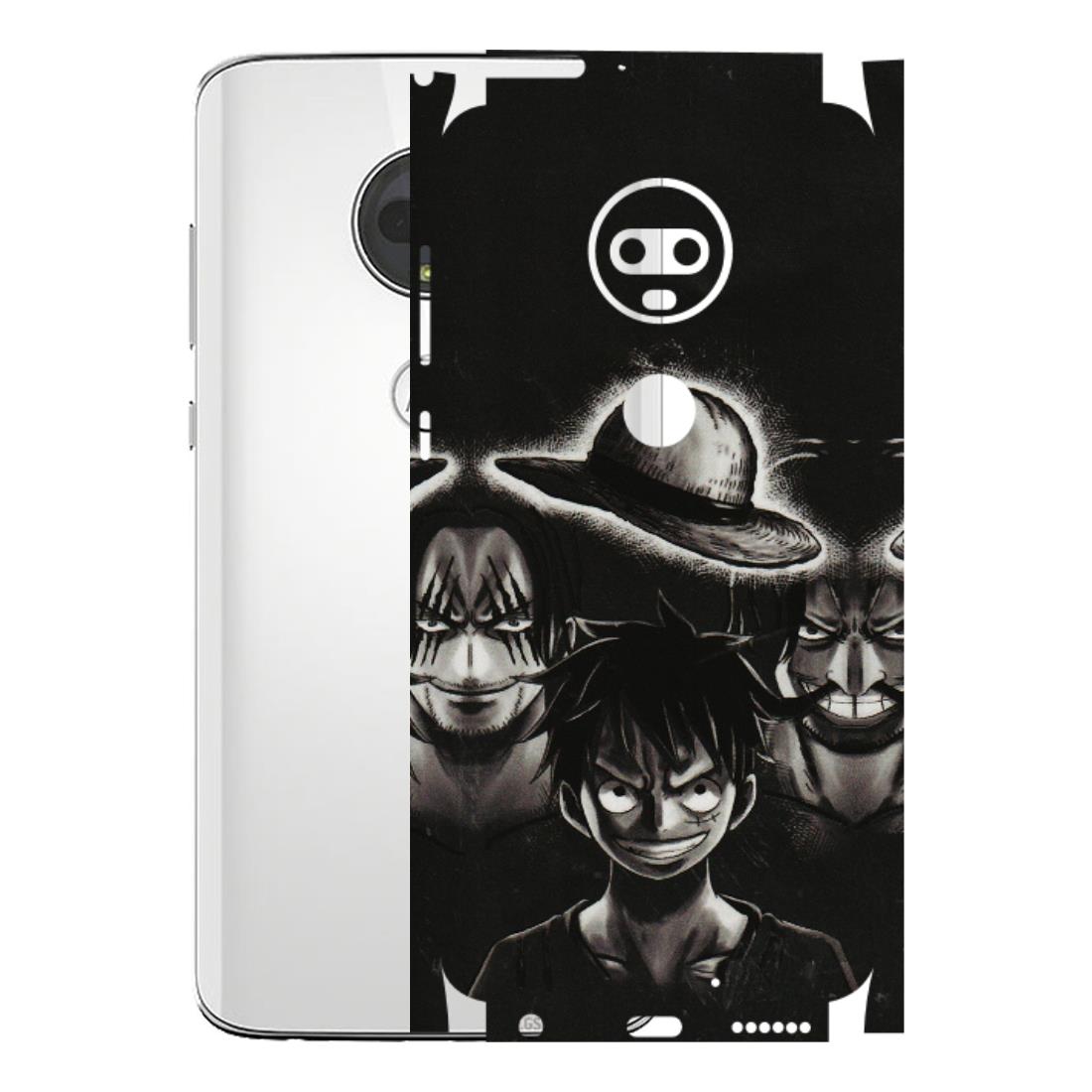 Motorola Phone Skins (All Models) - Black Luffy Hat - 3D Embossed Finish (L-57) Motorola Moto G7