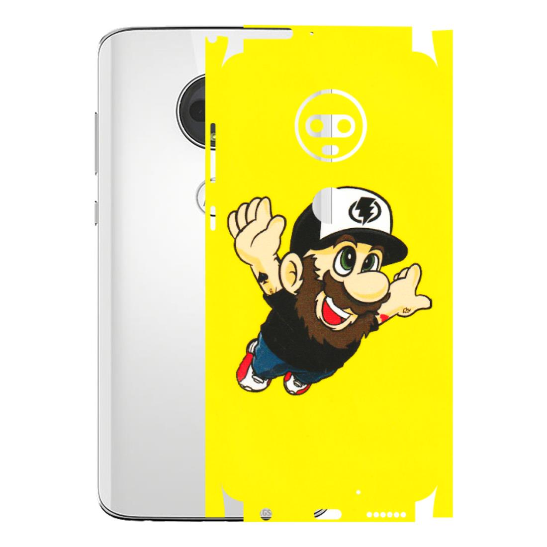 Motorola Phone Skins (All Models) - Flying Beardo - 3D Embossed Finish (L-60) Motorola Moto G7