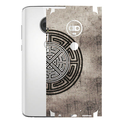 Motorola Phone Skins (All Models) - Mysterious Circular Design - 3D Embossed Finish (L-63) Motorola Moto G7