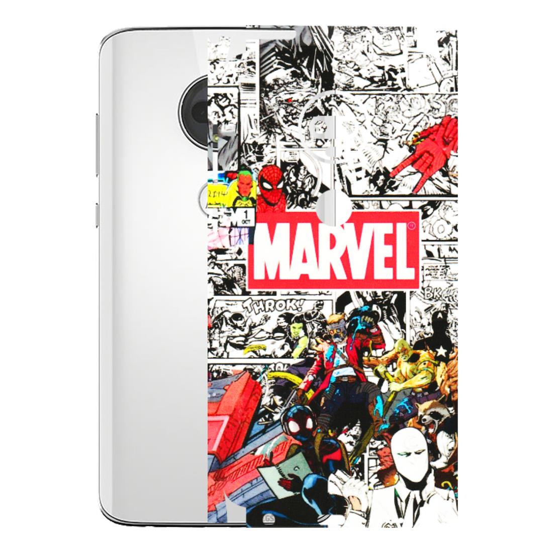 Motorola Phone Skins (All Models) - Marvel Colorful Comic - 3D Embossed Finish (L-64) Motorola Moto G7
