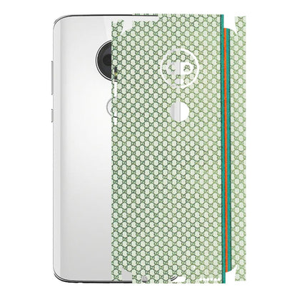 Motorola Phone Skins (All Models) - Gucci Fabric Pattern - 3D Embossed Finish (L-73) Motorola Moto G7