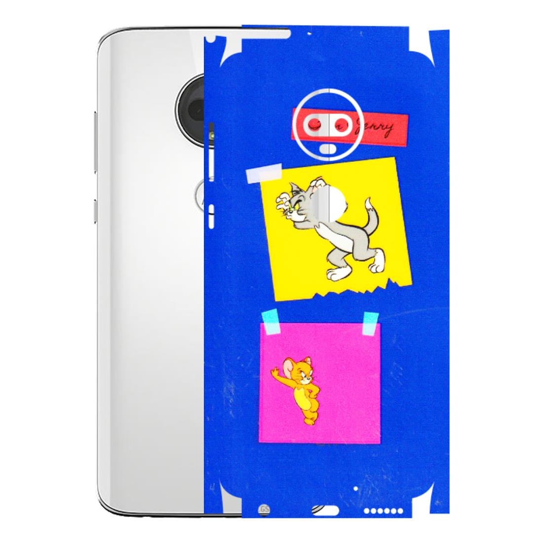 Motorola Phone Skins (All Models) - Tom N Jerry Sticky Notes - 3D Embossed Finish (L-88) Motorola Moto G7