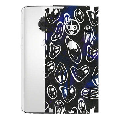 Motorola Phone Skins (All Models) - Distorted Smileys - 3D Embossed Finish (L-92) Motorola Moto G7