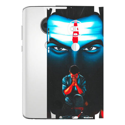 Motorola Phone Skins (All Models) - Mahakal Bhakt - Matte Finish (M-112) Motorola Moto G7