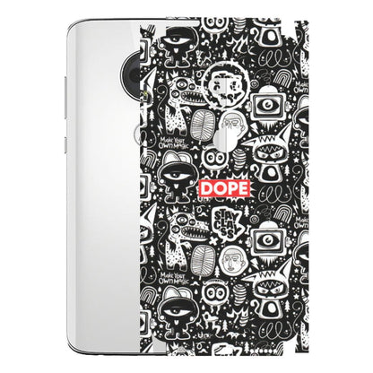 Motorola Phone Skins (All Models) - Dope Stay Classy Black Doodles - Matte Finish (M-126) Motorola Moto G7