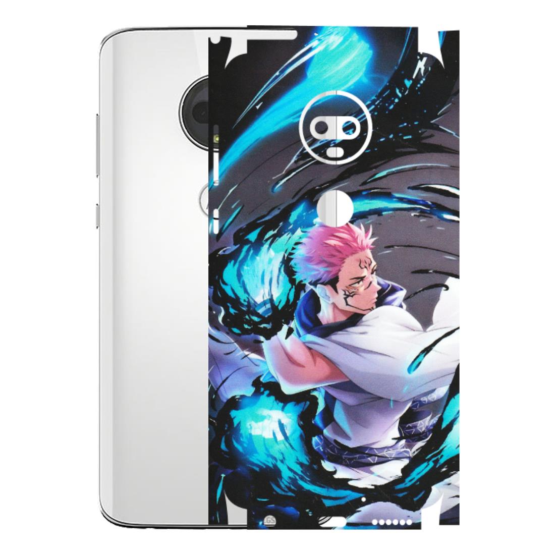 Motorola Phone Skins (All Models) - New Jujutsu Kaisen Grey Blue Anime - Matte Finish (M-127) Motorola Moto G7
