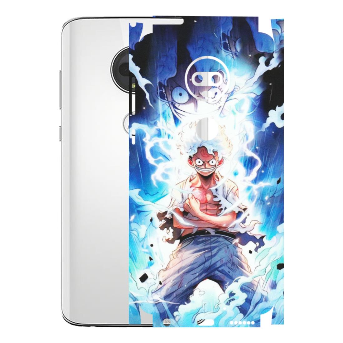 Motorola Phone Skins (All Models) - Blue Thunder Luffy Anime - Matte Finish (M-132) Motorola Moto G7