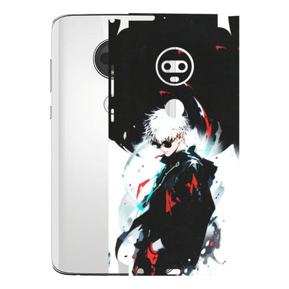 Motorola Phone Skins (All Models) - Gojo Powerful Charater Kaisen Anime - Matte Finish (M-144) Motorola Moto G7