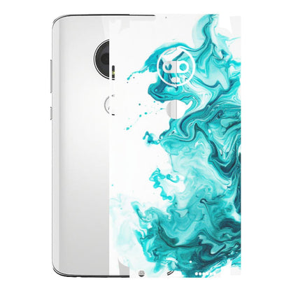 Motorola Phone Skins (All Models) - Sky Blue Abstract Colour - Matte Finish (M-146) Motorola Moto G7