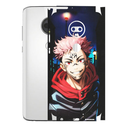 Motorola Phone Skins (All Models) - Yuji Itadori Funny Face Anime - Matte Finish (M-152) Motorola Moto G7