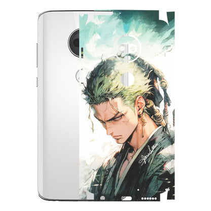 Motorola Phone Skins (All Models) - Pirate Hunter One Piece Anime - Matte Finish (M-157) Motorola Moto G7