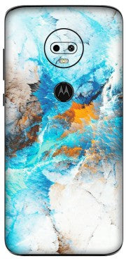 Motorola Phone Skins (All Models) - Blue Waves Abstract - Matte Finish (M-19) Motorola Moto G7