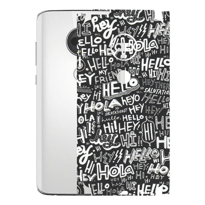 Motorola Phone Skins (All Models) - Hi Hello Doodles - Matte Finish (M-25) Motorola Moto G7