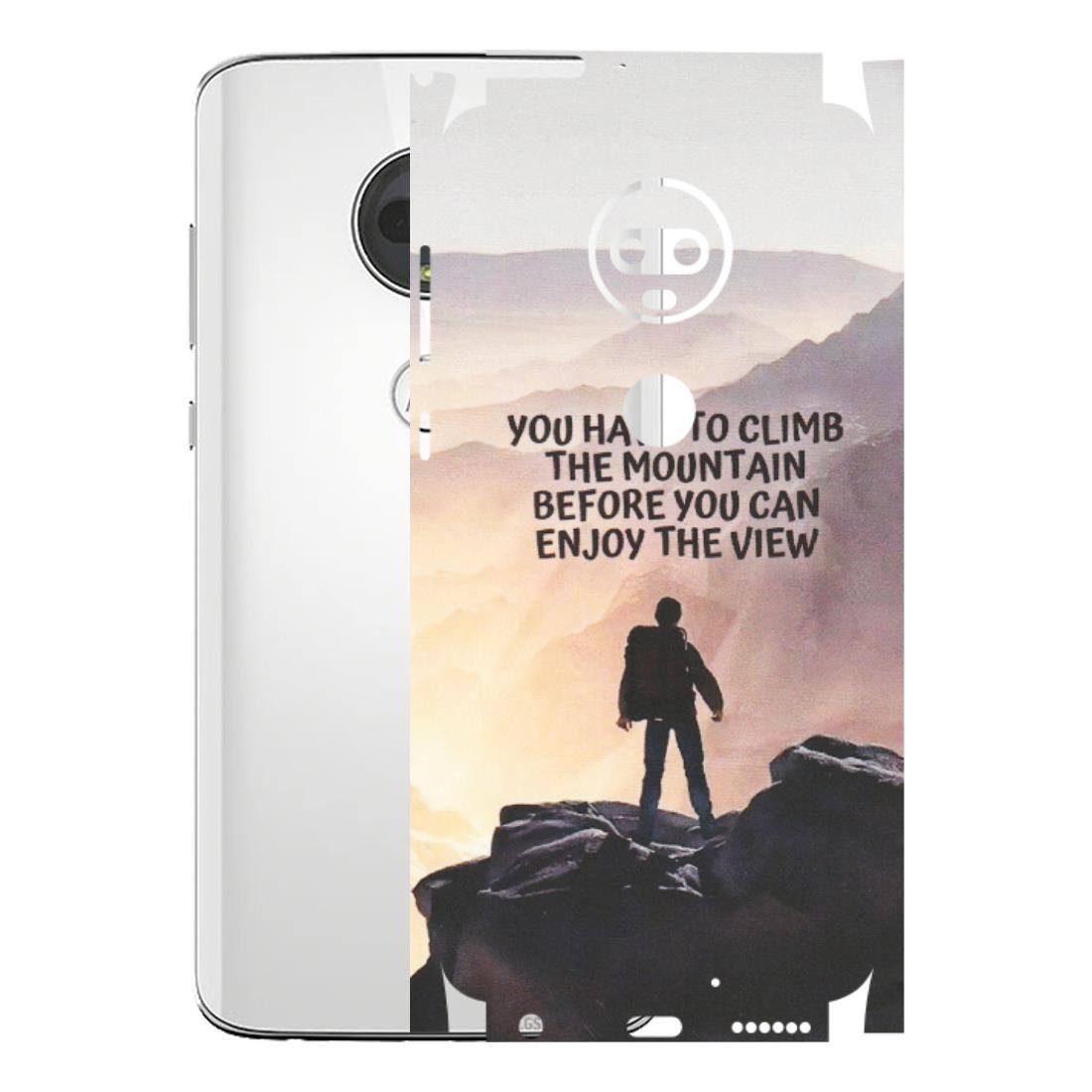 Motorola Phone Skins (All Models) - Motivational Hiking Mountain - Matte Finish (M-28) Motorola Moto G7