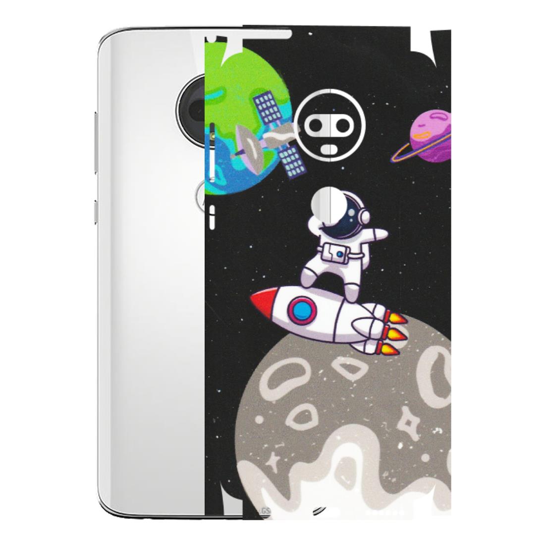 Motorola Phone Skins (All Models) - Astronaut Vibing Toon Running - Matte Finish (M-39) Motorola Moto G7