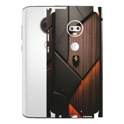 Motorola Phone Skins (All Models) - Lambo Beauty Wood Pattern Sober - Matte Finish (M-51) Motorola Moto G7