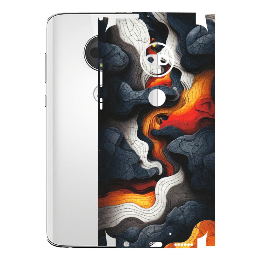 Motorola Phone Skins (All Models) - Abstract Volcanic Layers - Matte Finish (M-52) Motorola Moto G7