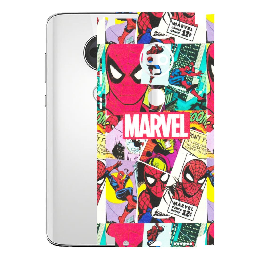 Motorola Phone Skins (All Models) - Marvel Comic Spiderman Grafitti - Matte Finish (M-72) Motorola Moto G7