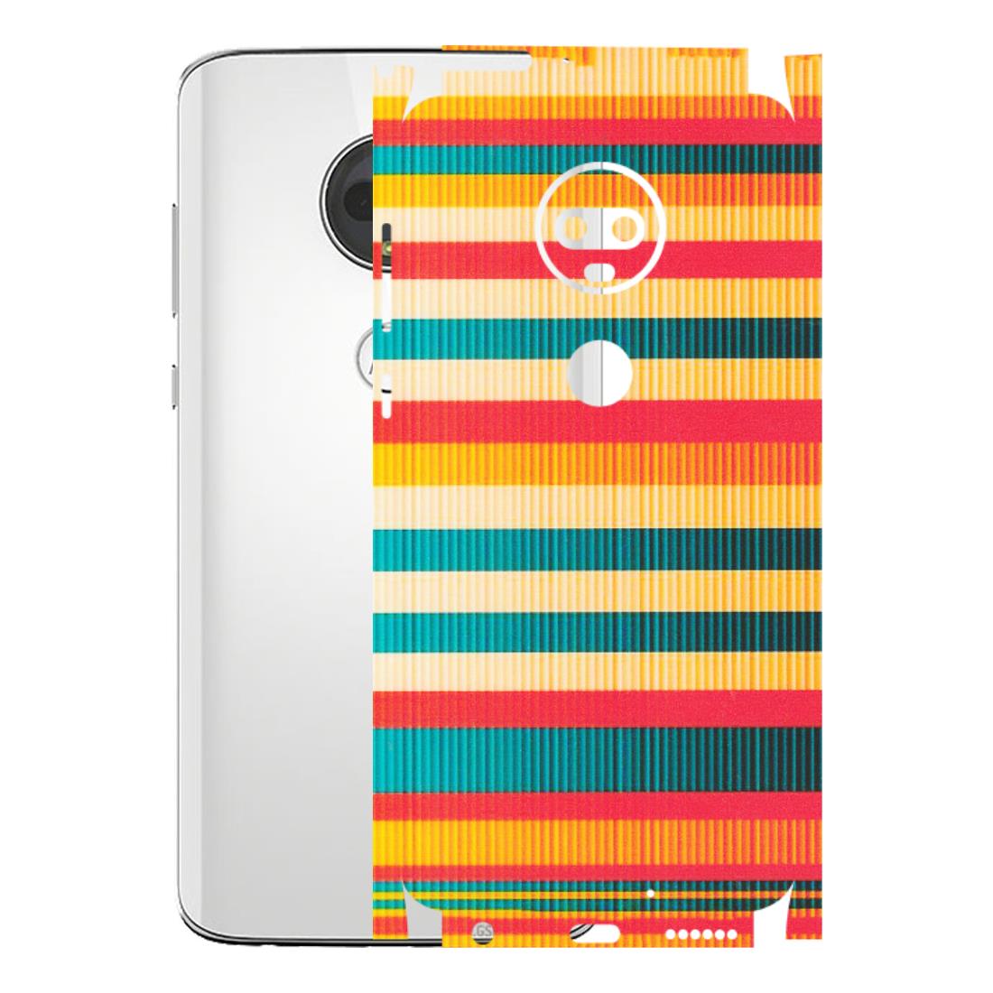 Motorola Phone Skins (All Models) - Colourful Stripes Soothing Effect - Matte Finish (M-86) Motorola Moto G7