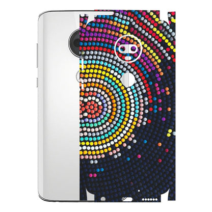 Motorola Phone Skins (All Models) - Rainbow Dot Mandala - Matte Finish (M-97) Motorola Moto G7