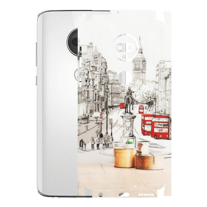 Motorola Phone Skins (All Models) - London Street - Transparent Finish (T-02) Motorola Moto G7