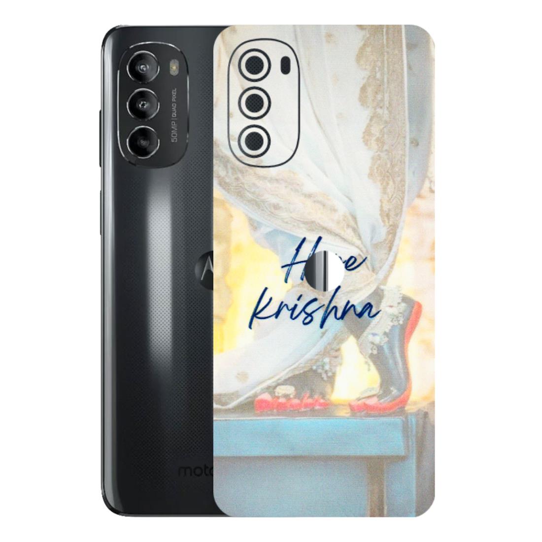 Motorola Phone Skins (All Models) - Hare Krishna - 3D Embossed Finish (L-03) Motorola Moto G82 (5G)