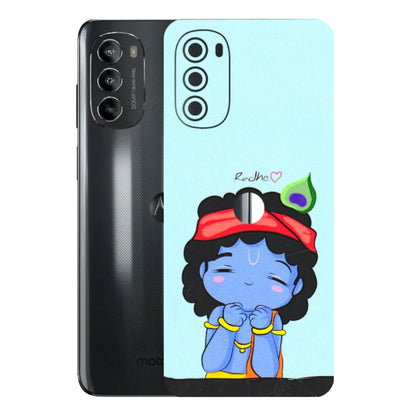 Motorola Phone Skins (All Models) - Radhe Radhe Cute Toon - 3D Embossed Finish (L-05) Motorola Moto G82 (5G)