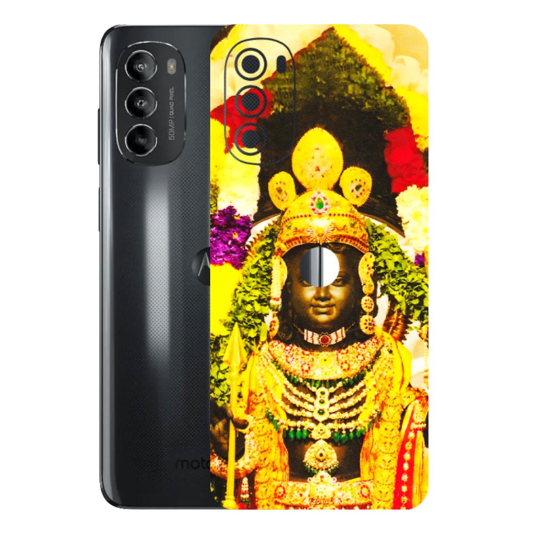 Motorola Phone Skins (All Models) - Ram Lalla Ayodhya - 3D Embossed Finish (L-103) Motorola Moto G82 (5G)
