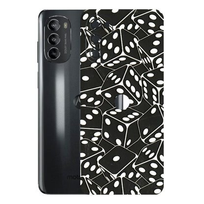 Motorola Phone Skins (All Models) - Big Black Dices - 3D Embossed Finish (L-106) Motorola Moto G82 (5G)