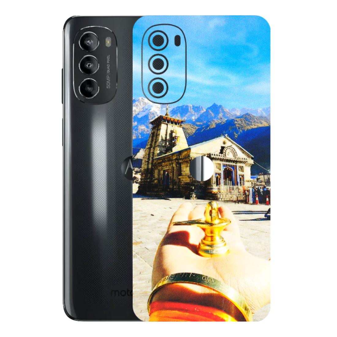 Motorola Phone Skins (All Models) - Beauty of Kedarnath - 3D Embossed Finish (L-108) Motorola Moto G82 (5G)