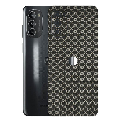 Motorola Phone Skins (All Models) - Black G Print - 3D Embossed Finish (L-109) Motorola Moto G82 (5G)