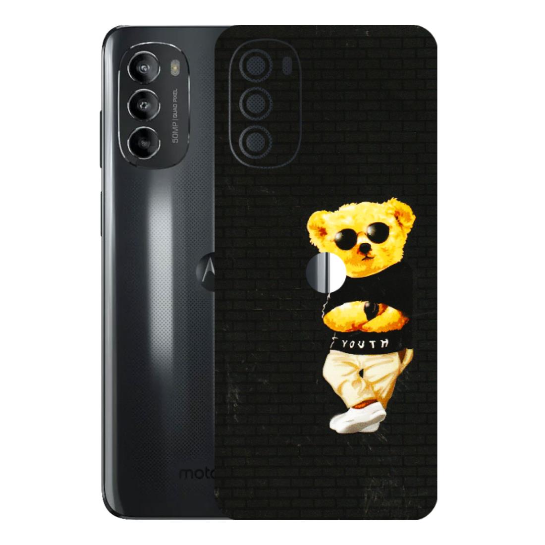 Motorola Phone Skins (All Models) - Classy Teddy Bear - 3D Embossed Finish (L-116) Motorola Moto G82 (5G)