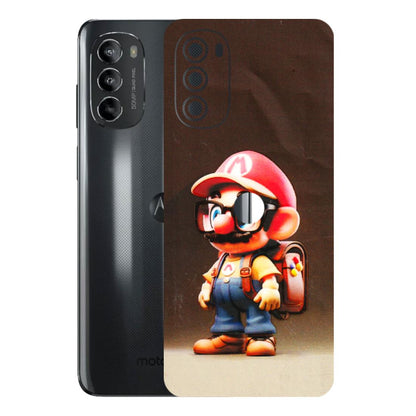 Motorola Phone Skins (All Models) - Little Mario - 3D Embossed Finish (L-119) Motorola Moto G82 (5G)