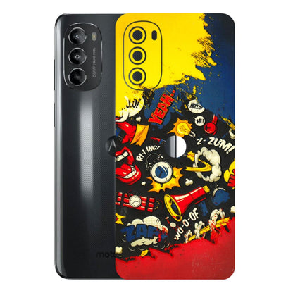 Motorola Phone Skins (All Models) - Pacific Doodle Art - 3D Embossed Finish (L-120) Motorola Moto G82 (5G)