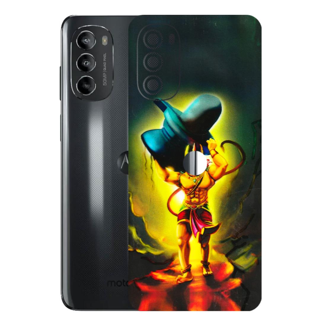 Motorola Phone Skins (All Models) - Hanuman Ji - 3D Embossed Finish (L-128) Motorola Moto G82 (5G)