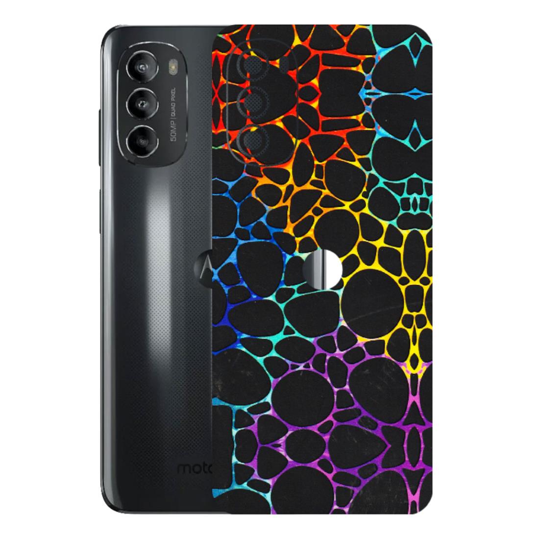 Motorola Phone Skins (All Models) - Abstract Art MultiColour - 3D Embossed Finish (L-133) Motorola Moto G82 (5G)