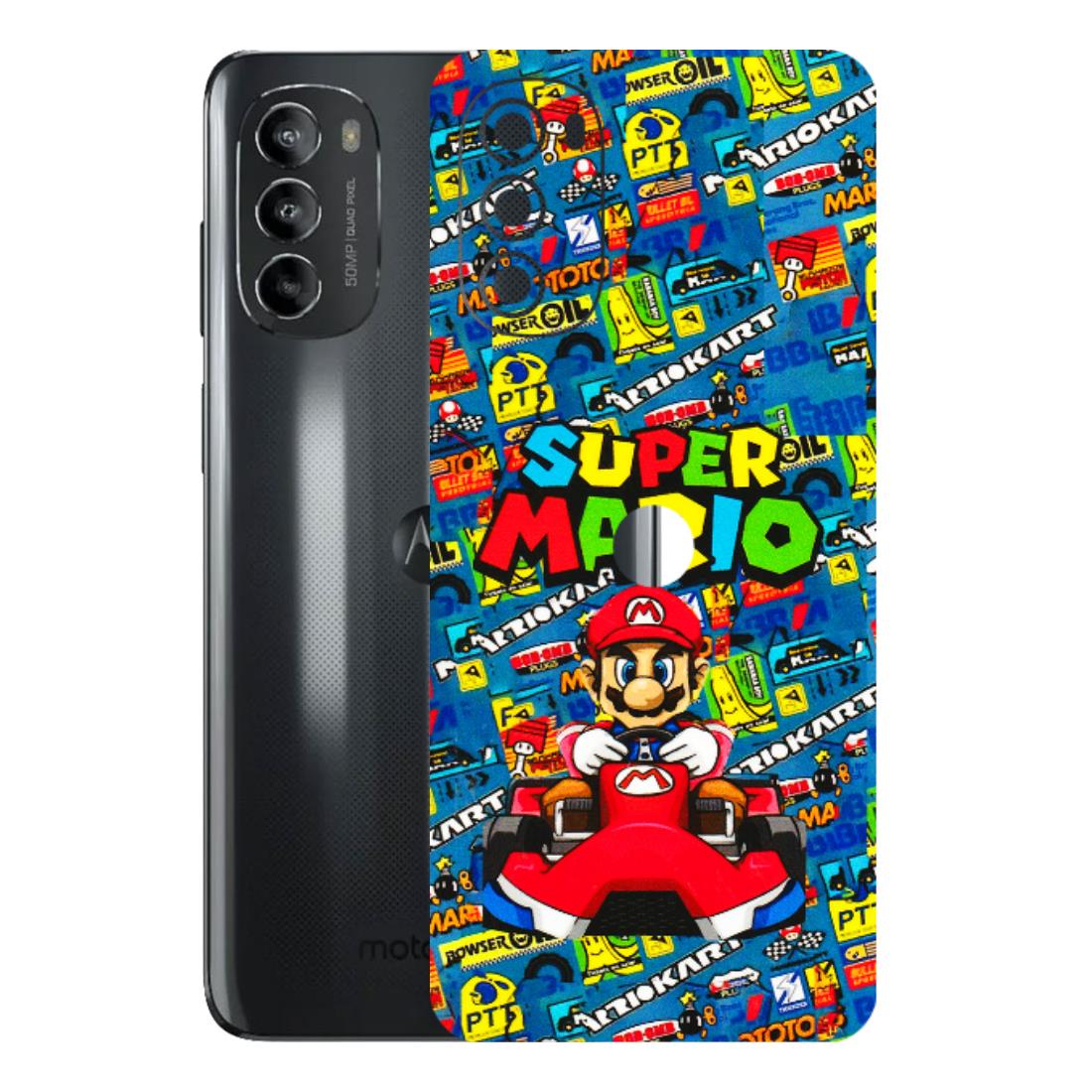 Motorola Phone Skins (All Models) - Super Mario Kart - 3D Embossed Finish (L-140) Motorola Moto G82 (5G)