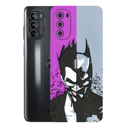 Motorola Phone Skins (All Models) - Batman & Joker - 3D Embossed Finish (L-143) Motorola Moto G82 (5G)