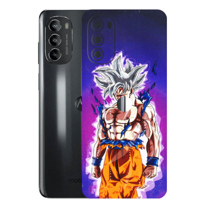 Motorola Phone Skins (All Models) - Goku Purple Anime - 3D Embossed Finish (L-147) Motorola Moto G82 (5G)