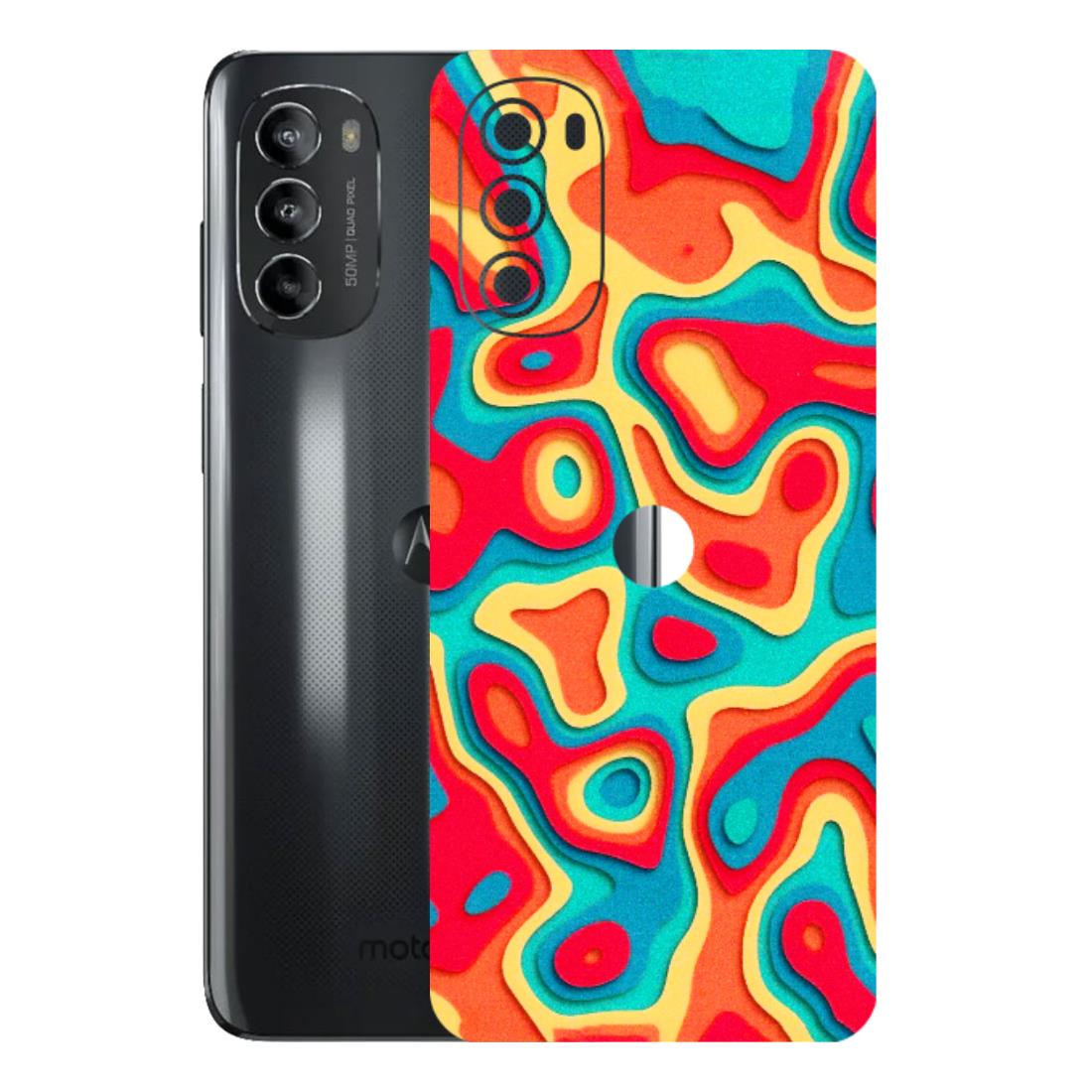 Motorola Phone Skins (All Models) - Abstract Swirl - 3D Embossed Finish (L-150) Motorola Moto G82 (5G)