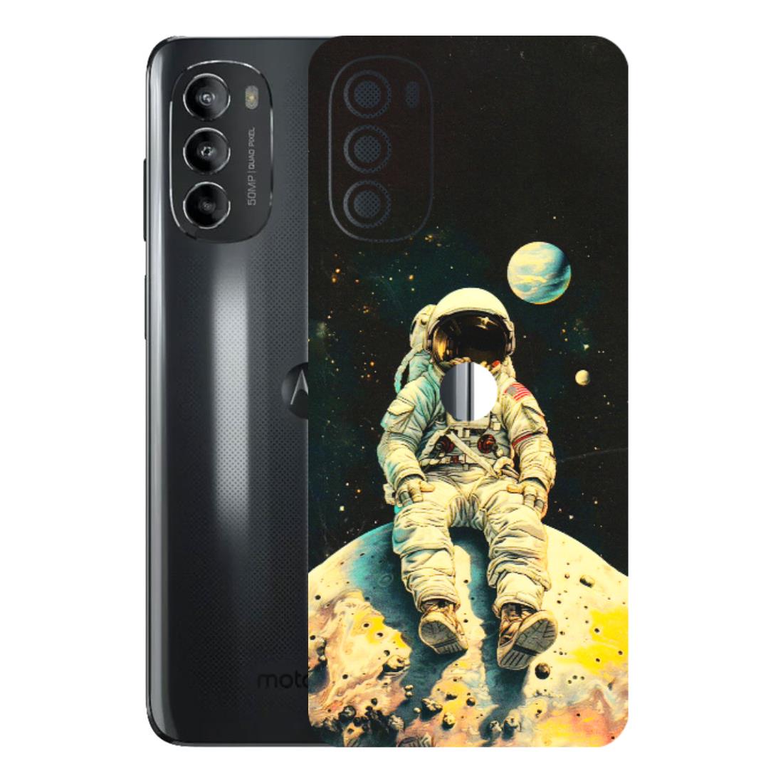 Motorola Phone Skins (All Models) - Astronaut in Space - 3D Embossed Finish (L-16) Motorola Moto G82 (5G)