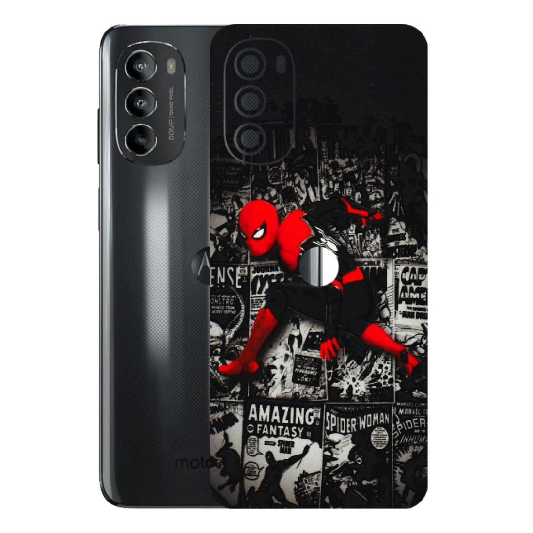 Motorola Phone Skins (All Models) - SpiderMan New - 3D Embossed Finish (L-162) Motorola Moto G82 (5G)