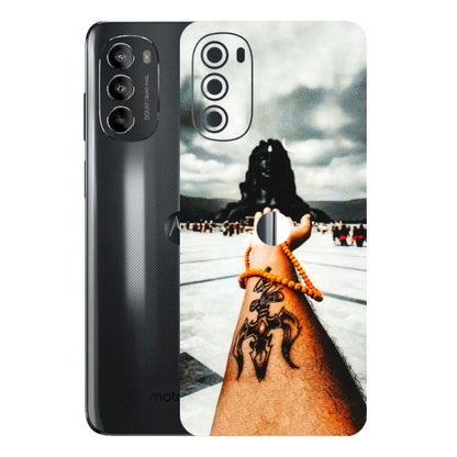 Motorola Phone Skins (All Models) - Jai Adiyogi Mahakaal - 3D Embossed Finish (L-164) Motorola Moto G82 (5G)