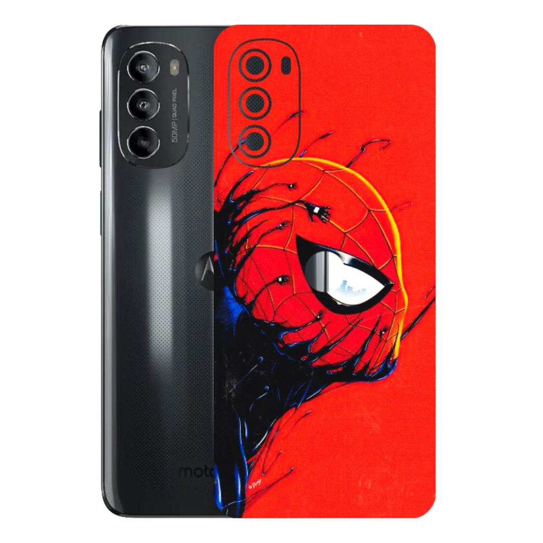 Motorola Phone Skins (All Models) - Spiderman Face Venom - 3D Embossed Finish (L-165) Motorola Moto G82 (5G)