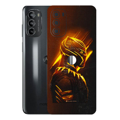 Motorola Phone Skins (All Models) - Gold Black Panther - 3D Embossed Finish (L-181) Motorola Moto G82 (5G)