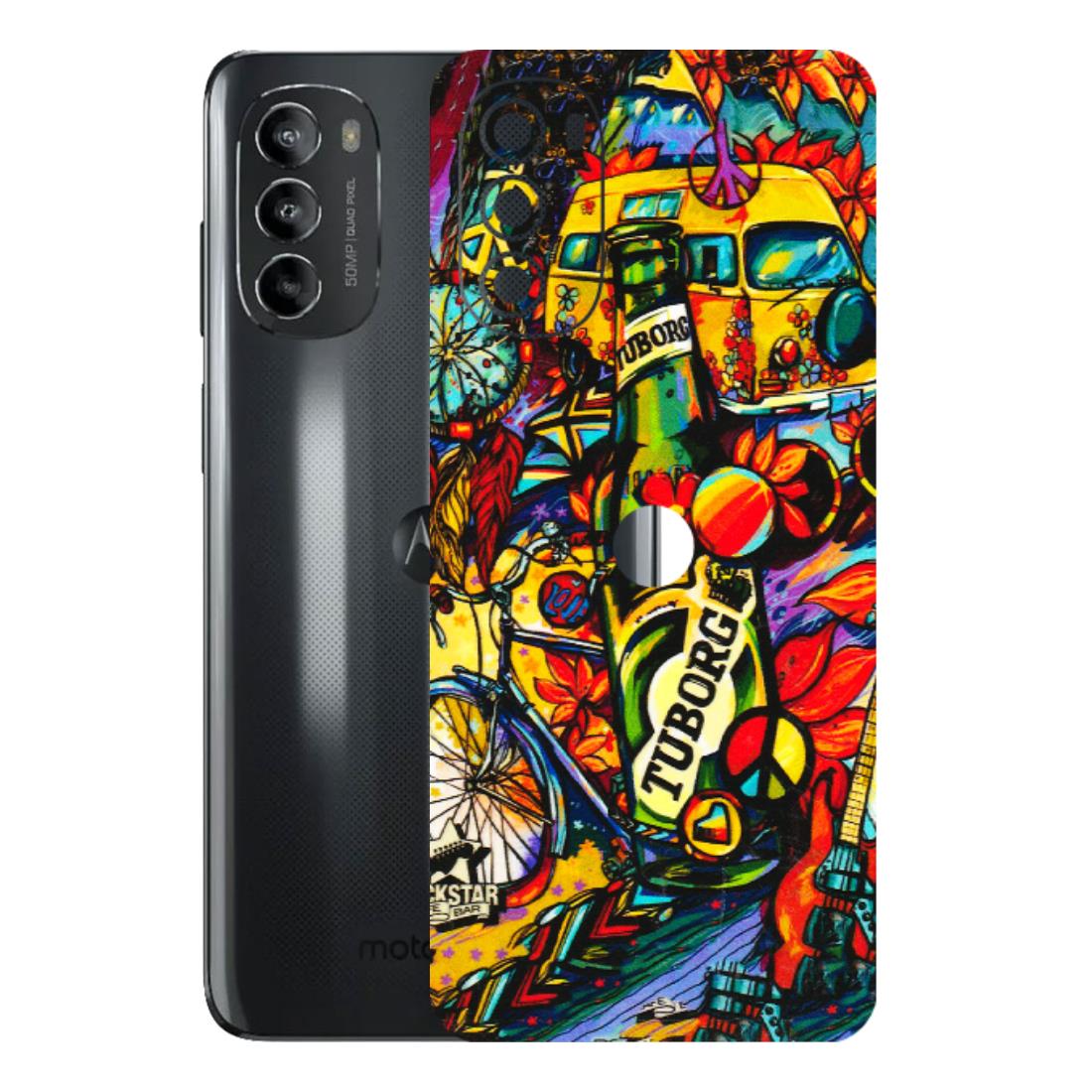 Motorola Phone Skins (All Models) - Cool Beer Bottle - 3D Embossed Finish (L-193) Motorola Moto G82 (5G)